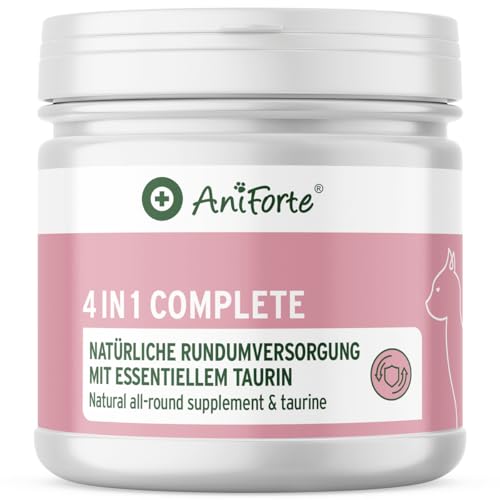 AniForte 4in1 Complete Cat 60g - Rundumversorgung für Katzen, Reich an Antioxidantien, Vitaminen, Mineralien, Pulver mit Taurin, Kollagen für Gelenke, Nervensystem, Immunsystem, Magen-Darm von AniForte