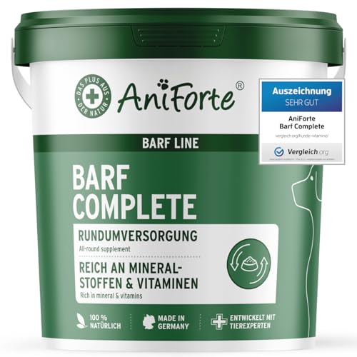 AniForte Barf Complete Pulver für Hunde 1kg - Natürliche Rundumversorgung, Reich an Mineralstoffen & Vitaminen, Ausgewogener Barf Zusatz AniForte Barf Complete Pulver für Hunde 1kg - Natürliche Rundumversorgung, Reich an Mineralstoffen & Vitaminen, Ausgewogener Barf Zusatz von AniForte