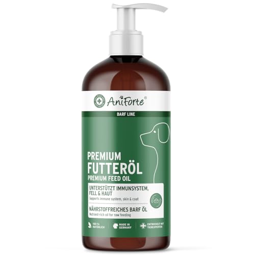 AniForte Barf Futteröl für Hunde 1L – Natürliches, kaltgepresstes Premium Barf Öl, ideale Mischung reich an Omega 3 & Omega 6, Barföl als artgerechter & ausgewogener Barf Zusatz AniForte Barf Futteröl für Hunde 1L – Natürliches, kaltgepresstes Premium Barf Öl, ideale Mischung reich an Omega 3 & Omega 6, Barföl als artgerechter & ausgewogener Barf Zusatz von AniForte