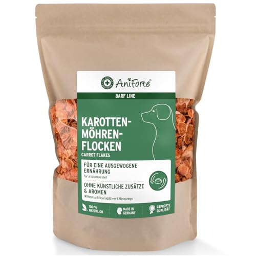 AniForte Barf Zusatz Hund Karottenflocken 1kg - Naturprodukt, Barf Hundefutter, glutenfrei, Flocken für Hunde ohne künstliche Zusätze, 100% Natur Hundeflocken, Flockenfutter AniForte Barf Zusatz Hund Karottenflocken 1kg - Naturprodukt, Barf Hundefutter, glutenfrei, Flocken für Hunde ohne künstliche Zusätze, 100% Natur Hundeflocken, Flockenfutter von AniForte