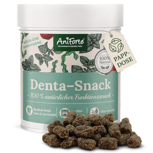 AniForte Denta Snack für Hunde 300g - natürliche Zahnpflege, gegen Hund Mundgeruch, Hundeleckerli für gesunde Zähne & Vorbeugung, Mundhygiene Zahnpflegesnacks getreidefrei von AniForte