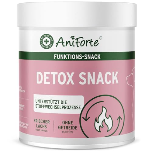 AniForte Detox Snack für Hunde 300 g - unterstützt körpereigene Entgiftungsorgane & Stoffwechselprozesse, Hundesnack getreidefrei von AniForte