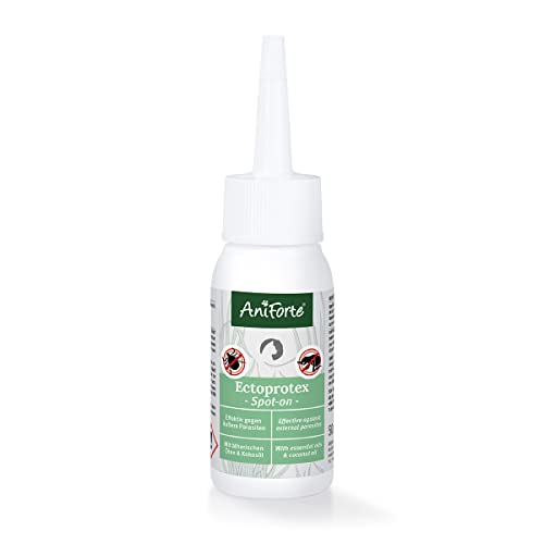 AniForte Ectoprotex cat Spot On für Katzen 50 ml - Zeckenschutz & Parasitenabwehr, langanhaltendes Repellent zur Abwehr von Zecken, Flöhen, Milben, Effektive Zeckenabwehr von AniForte