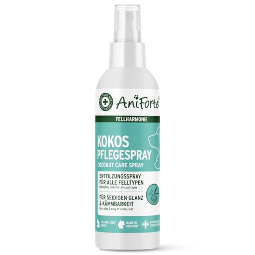 AniForte Fellharmonie Pflegespray Kokos 200 ml – Sanfte Fellpflege für Hunde & Katzen, Entfilzungsspray & Kämmhilfe, für glänzendes Fell mit Kokosduft AniForte Fellharmonie Pflegespray Kokos 200 ml – Sanfte Fellpflege für Hunde & Katzen, Entfilzungsspray & Kämmhilfe, für glänzendes Fell mit Kokosduft von AniForte