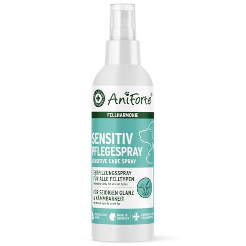 AniForte Fellharmonie Pflegespray Sensitive 200ml – Sanfte Fellpflege für Hunde & Katzen, Entwirrungsspray zur Entfilzung & als Kämmhilfe von AniForte