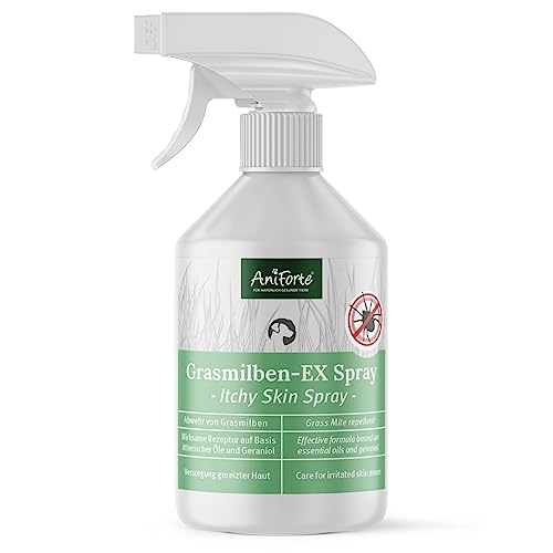 AniForte Grasmilben-EX Spray 500ml - Grasmilbenspray für Hunde, effektive & langzeitige Abwehr gegen Grasmilben & Parasiten, beruhigt gereizte Haut & lindert Juckreiz AniForte Grasmilben-EX Spray 500ml - Grasmilbenspray für Hunde, effektive & langzeitige Abwehr gegen Grasmilben & Parasiten, beruhigt gereizte Haut & lindert Juckreiz von AniForte