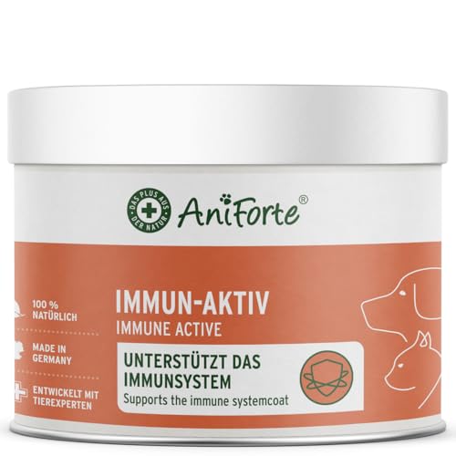 AniForte Immun Aktiv für Hunde & Katzen 250g - Kräutermischung für mehr Vitalität & Wohlbefinden, natürliche Abwehrkraft, Stärkung des Immunsystem, reich an Mineralien, ohne künstliche Zusätze, Natur von AniForte