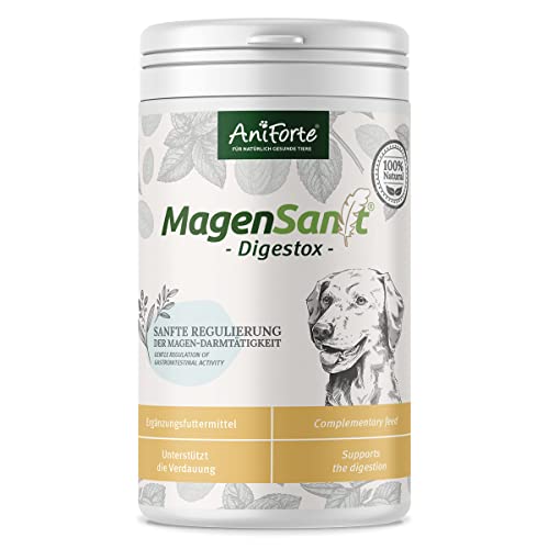 AniForte MagenSanft Pulver für Hunde 500g – Zur Unterstützung der Verdauung & Harmonisierung der Magen-Darm-Aktivität, natürlicher Magenschutz Hund mit Bentonit Pulver & Kräutern von AniForte