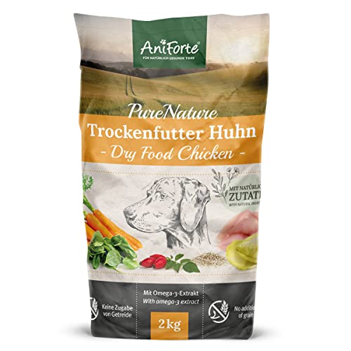 AniForte Natürliches Hunde-Futter Trockenfutter LandChicken 2kg, Zartes Huhn mit Reis, 100% Natur, Glutenfrei, Karotten & knackigem Chicorée, ohne künstliche Vitamine AniForte Natürliches Hunde-Futter Trockenfutter LandChicken 2kg, Zartes Huhn mit Reis, 100% Natur, Glutenfrei, Karotten & knackigem Chicorée, ohne künstliche Vitamine von AniForte