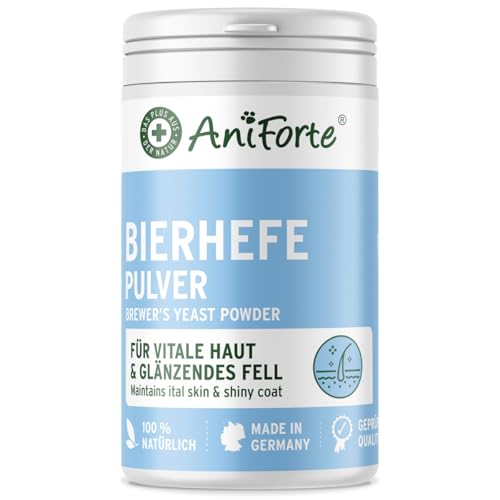 AniForte Bierhefe Pulver für Hunde 500g - Naturprodukt für glänzendes, kräftiges Fell & Vitale Haut, Mit Biotin & Vitamin B für Hunde AniForte Bierhefe Pulver für Hunde 500g - Naturprodukt für glänzendes, kräftiges Fell & Vitale Haut, Mit Biotin & Vitamin B für Hunde von AniForte