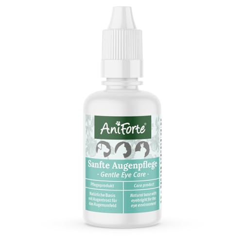 AniForte Sanfte Augenpflege 30ml - Augenreiniger für Hunde, Katzen & Kleintiere mit Augentrost, Augentropfen auf natürlicher Basis für das Augenumfeld von AniForte