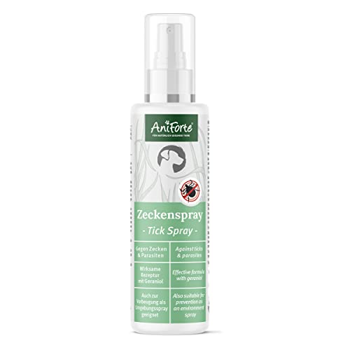 AniForte Zeckenspray für Hunde 100ml - Zeckenschutz gegen Zecken & Parasiten, Zeckenmittel für Hunde, Anti Zecken Spray, Anti-Zecken Mittel, Insektenspray & Insektenschutz, Zeckenschutz Hund AniForte Zeckenspray für Hunde 100ml - Zeckenschutz gegen Zecken & Parasiten, Zeckenmittel für Hunde, Anti Zecken Spray, Anti-Zecken Mittel, Insektenspray & Insektenschutz, Zeckenschutz Hund von AniForte