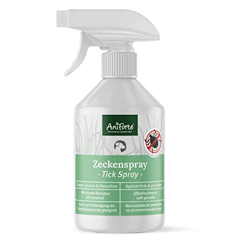 AniForte Zeckenspray für Hunde 250ml - Zeckenschutz gegen Zecken & Parasiten, Zeckenmittel für Anti Zecken Spray, Mittel, Insektenspray & Insektenschutz, Hund von AniForte