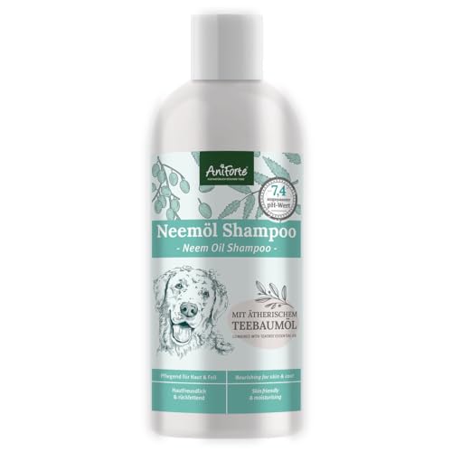 AniForte Neemöl Shampoo für Hunde 500ml - Hundeshampoo gegen Juckreiz Hund, Pflegeprodukt, Hautfreundlich, Pflegend & leicht kämmbar, Fellpflege & Fellglanz, Angenehm im Geruch von AniForte