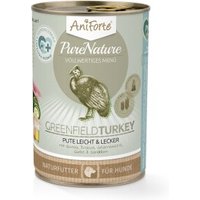 AniForte Nassfutter GreenfieldTurkey Pute 6 x 400 g 400 g von AniForte