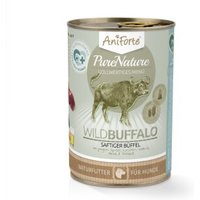 AniForte Nassfutter WildBuffalo Büffel mit Spinat (6 x 400g) 2,4 kg von AniForte