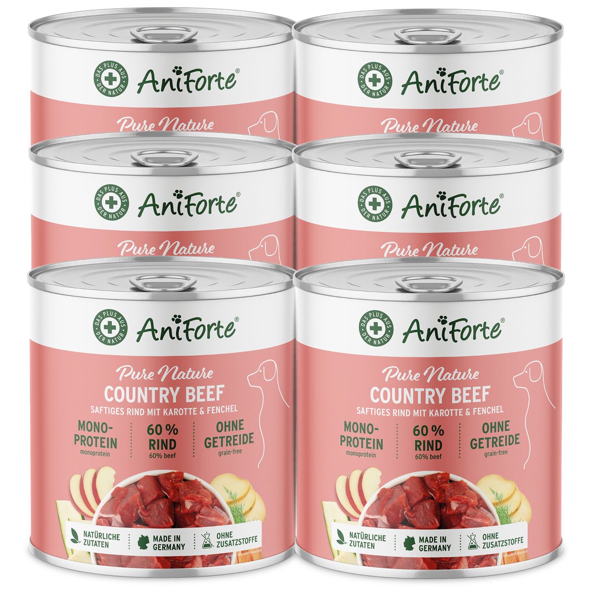Nassfutter CountryBeef – "Rind mit Karotte" Nassfutter CountryBeef – "Rind mit Karotte" von AniForte