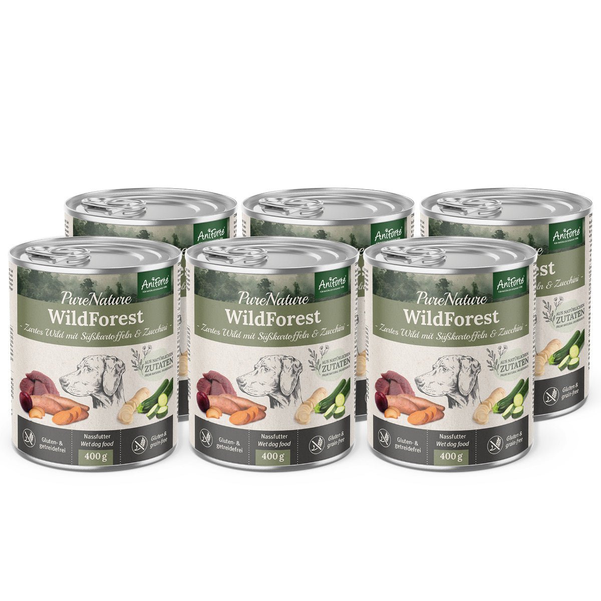 Nassfutter WildForest – "Wild mit Zucchini" von AniForte