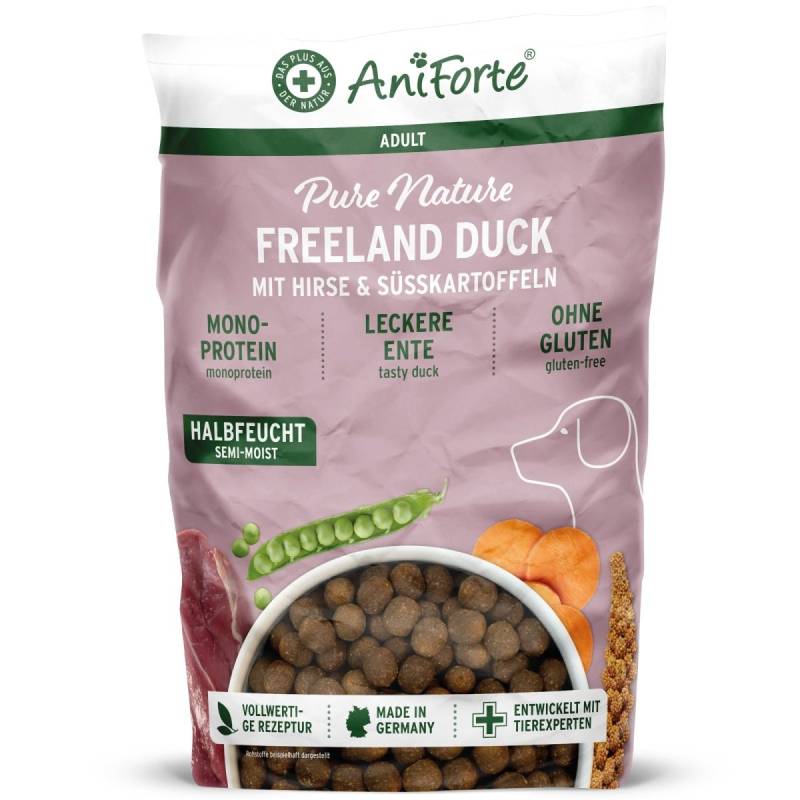 Halbfeuchtes Trockenfutter Freeland Duck – Leckere Ente von AniForte