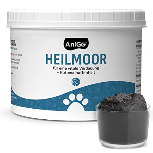 AniGo Heilmoor für Hunde 500g – Verbessert die Kotbeschaffenheit, Optimale Verdauung, Immunsystem, Magen-Darm-Aktivität, Appetit Anregung I Natürliche Heilerde Moor für Hund von AniGo