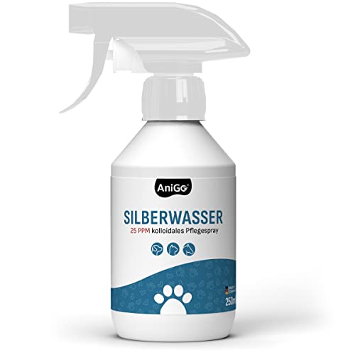 AniGo Kolloidales Silberspray, Silberwasser von höchster Qualität für Haustiere, Silberspray für Tiere Hund, Katze, Pferd, Wundspray von AniGo