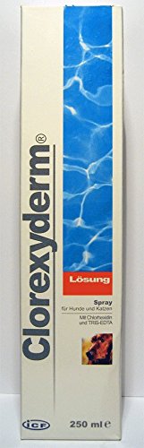 iCF Clorexyderm Lösung | 200 ml | Hautreinigungsprodukt für Hunde und Katzen | Mit Chlorhexidin und TRIS-EDTA | Therapiebegleitend bei bakteriellen Hautinfektionen von ICF