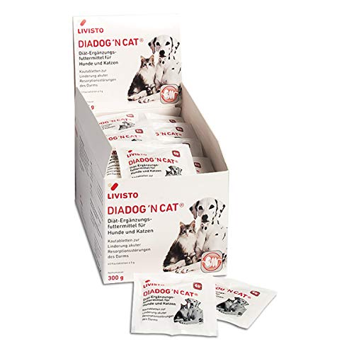 curasal DiaDog’NCat 60 x 5g Kautabletten für Hunde und Katzen bei Durchfall von Livisto - das Original curasal DiaDog’NCat 60 x 5g Kautabletten für Hunde und Katzen bei Durchfall von Livisto - das Original von AniMedica