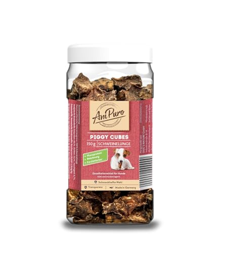 AniPuro 150g Snackbecher Piggy-Cubes, Belohnungssnack aus Schweinelunge, naturbelassen, Monoprotein, für große und kleine Hunde AniPuro 150g Snackbecher Piggy-Cubes, Belohnungssnack aus Schweinelunge, naturbelassen, Monoprotein, für große und kleine Hunde von Ani Puro