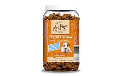AniPuro 850g Snackbecher Leckerli & Training vom Huhn, hochwertiger Belohnungs- und Trainingssnack, getreidefreie Rezeptur, tierisches Monoprotein, für große und kleine Hunde von Ani Puro