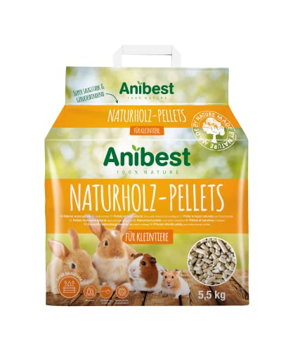 Anibest Kleintierpellets, 100 % natürliche Einstreu für Kaninchen, Hamster, Meerschweinchen und Co, saugfähige & geruchsbindende Holzpellets, leicht dosierbare Unterstreu, 5,5 kg/ 10 l Anibest Kleintierpellets, 100 % natürliche Einstreu für Kaninchen, Hamster, Meerschweinchen und Co, saugfähige & geruchsbindende Holzpellets, leicht dosierbare Unterstreu, 5,5 kg/ 10 l von Anibest