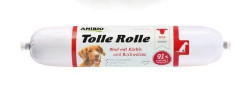 8 x Tolle Rolle Rind 400g - Nassfutter für Hunde - mit Kürbis und Buchweizen- Getreidefrei 8 x Tolle Rolle Rind 400g - Nassfutter für Hunde - mit Kürbis und Buchweizen- Getreidefrei von Anibio