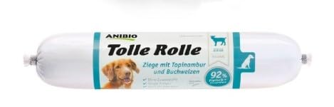 8 x Tolle Rolle Ziege 400g hypoallergenes Nassfutter für Hunde - mit Topinambur - Getreidefrei - Ideal für eine Ausschlussdiät 8 x Tolle Rolle Ziege 400g hypoallergenes Nassfutter für Hunde - mit Topinambur - Getreidefrei - Ideal für eine Ausschlussdiät von Anibio