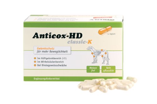Anibio Anticox-HD Classic K - Ergänzungsfuttermittel für Hunde und Katzen - 140 Kapseln von Anibio