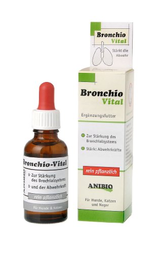 Anibio Bronchio-Vital 30 ml (Tropfen) Ergänzungsfutter für Hunde und Katzen, 1er Pack (1 x 0.03 l) von Anibio
