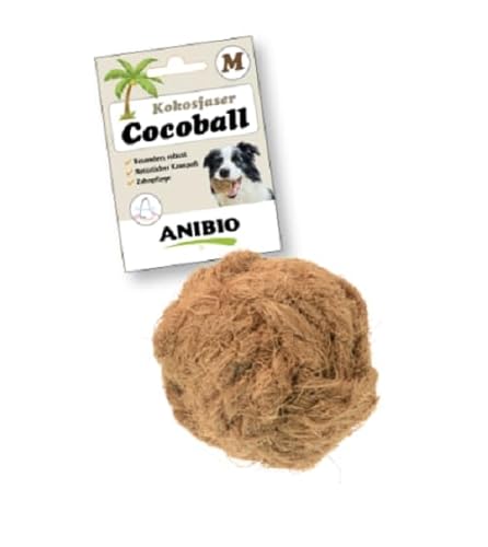 Anibio Cocoball Größe M - Kokos Ball aus Reiner Kokosfaser - Kauvergnügen und Kauspielzeug für Hunde - Reinigt die Zähne - Kokosball ca. 7cm Anibio Cocoball Größe M - Kokos Ball aus Reiner Kokosfaser - Kauvergnügen und Kauspielzeug für Hunde - Reinigt die Zähne - Kokosball ca. 7cm von Anibio