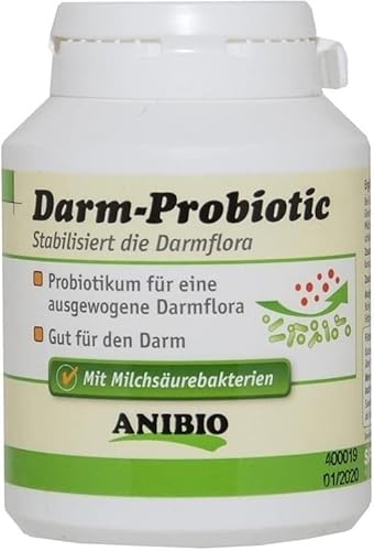 Anibio Darm-Probiotic - Ergänzungsfuttermittel für Hunde und Katzen - 120 Kapseln von Anibio