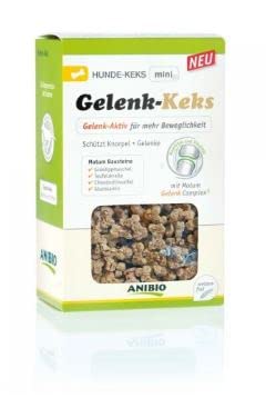 Anibio Gelenk - Keks Mini 125g für Knorpel Gelenke mit Grünlippmuschel Teufelskralle - kleine Kekse - Motum Leckerli für Hunde - Gelenkschutz von Anibio