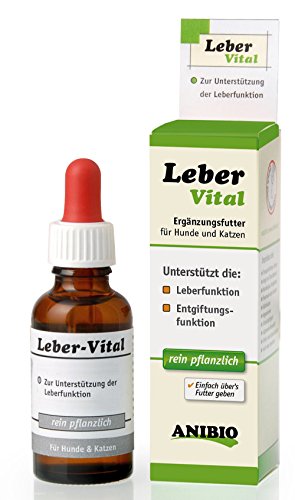 Anibio Leber-Vital 30 ml (Tropfen) Ergänzungsfutter für Hunde und Katzen, 1er Pack (1 x 0.03 l) von Anibio