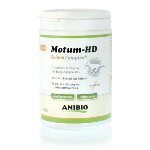 Anibio Motum - HD 500g Gelenk Complex 5 - für Knochen, Knorpel und Gelenke mit Grünlippmuschel und Teufelskralle - Hund Anibio Motum - HD 500g Gelenk Complex 5 - für Knochen, Knorpel und Gelenke mit Grünlippmuschel und Teufelskralle - Hund von Anibio
