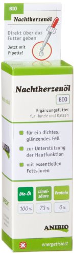 Anibio Nachtkerzenöl 50 ml Ergänzungsfutter für Hunde und Katzen, 1er Pack (1 x 0.05 l) von Anibio