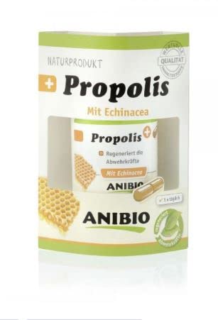 Anibio Propolis 60 Kapseln - mit Echinacea - Bienen - Bienenkittharz - Spurenelemente Magnesium von Anibio