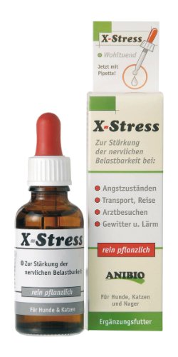 Anibio X-Stress Ergänzungsfutter für Hunde und Katzen, 1er Pack (1 x 30ml) von Anibio