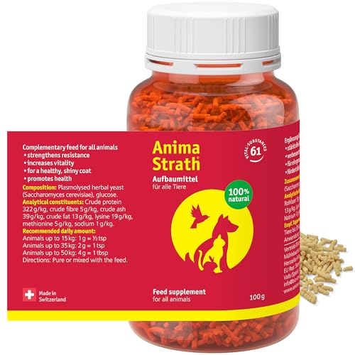Anima-Strath Granulat - Natürliches Nahrungsergänzungsmittel für Hunde & Katzen | Immunsystem & Verdauungspflege, 61 Nährstoffen, Vitaminen, Mineralien, Aminosäuren & präbiotischen Qualitäten (100 gr) Anima-Strath Granulat - Natürliches Nahrungsergänzungsmittel für Hunde & Katzen | Immunsystem & Verdauungspflege, 61 Nährstoffen, Vitaminen, Mineralien, Aminosäuren & präbiotischen Qualitäten (100 gr) von Anima-Strath