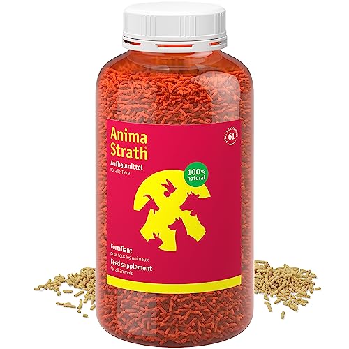 Anima-Strath Granulat - Natürliches Nahrungsergänzungsmittel für Hunde & Katzen | Immunsystem & Verdauungspflege, 61 Nährstoffen, Vitaminen, Mineralien, Aminosäuren & präbiotischen Qualitäten von Anima-Strath
