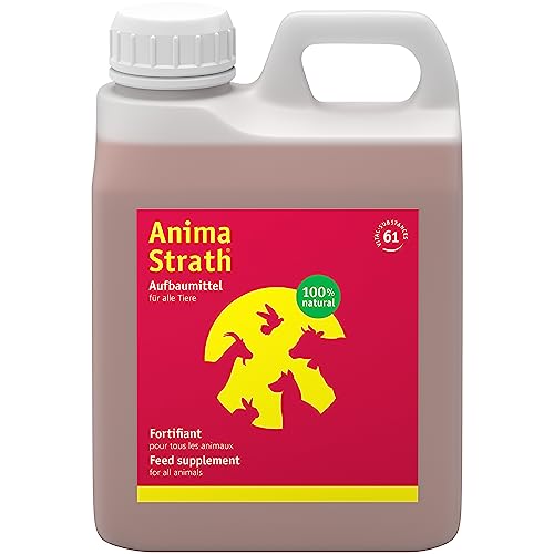 Anima-Strath Nahrungsergänzungen & Vitamine für Hunde & Katze - Flüssig Kräuterhefe zur Stärkung des Immunsystems & Anregung der Verdauung, 61 Mikronährstoffen & Mineralien (1000 ml) von Anima-Strath