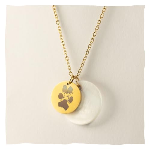 Animal Tree Aschekette Perlmutt - personalisierbar (Gold) von Animal Tree