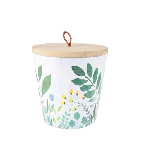 Animal Tree Keramik Tierurne Grüne Wiese, personalisierbare Tierurne mit Holzdeckel für Hunde und Katzen, Für Tiere bis zu einem Lebendgewicht von ca. 15 kg von Animal Tree