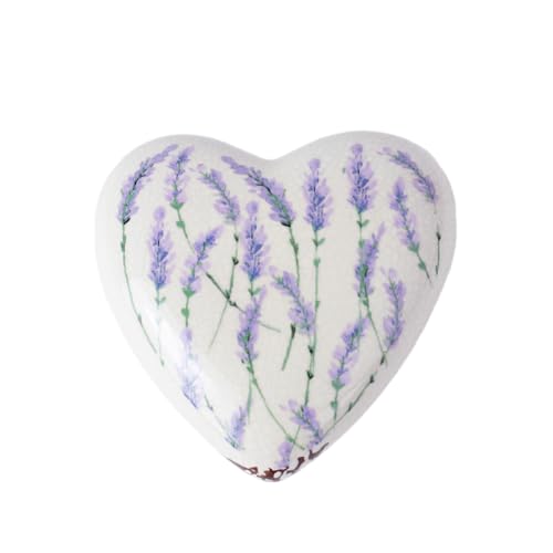 Animal Tree Keramik Tierurne Heart with Lavender, personalisierbare Tierurne mit für Hunde und Katzen, Für Tiere bis zu einem Lebendgewicht von ca. 1 kg von Animal Tree