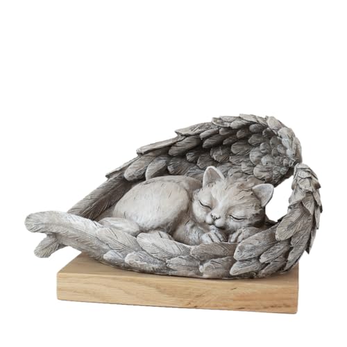 Animal Tree Tierurne My Angel, personalisierbare Tierurne mit Holzdeckel für Hunde und Katzen, Für Tiere bis zu einem Lebendgewicht von ca. 6 kg von Animal Tree