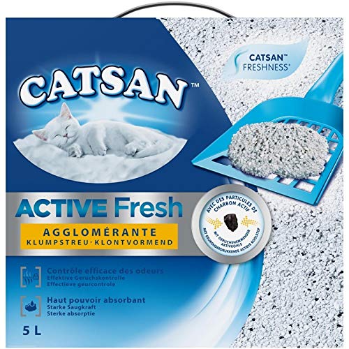 Animalerie Catsan Active Fresh Katzenstreu, 5 l, 3 Stück von Catsan